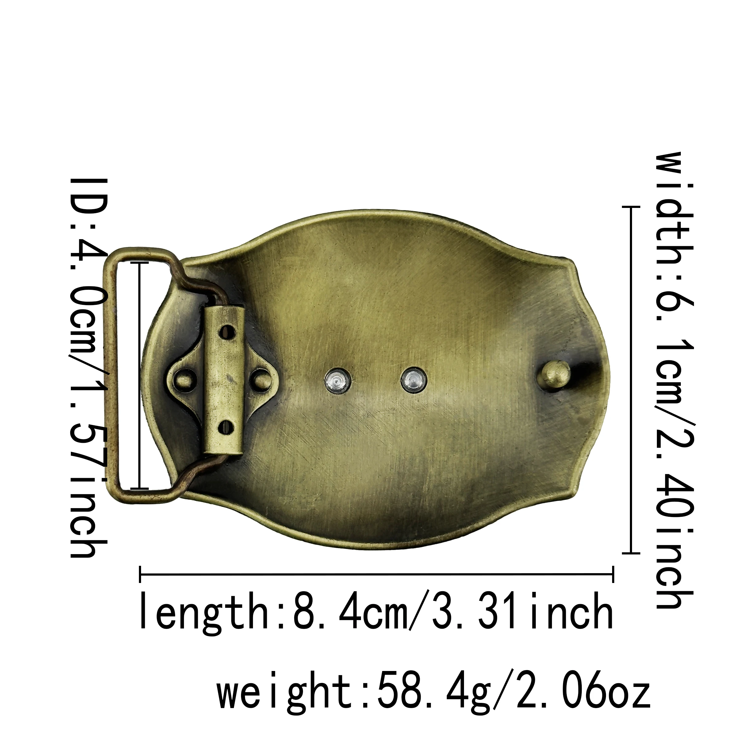 1 Waist Retro Western Style Zinc Alloy Exquisite Pattern Horse Waist Belt Buckle Accessory