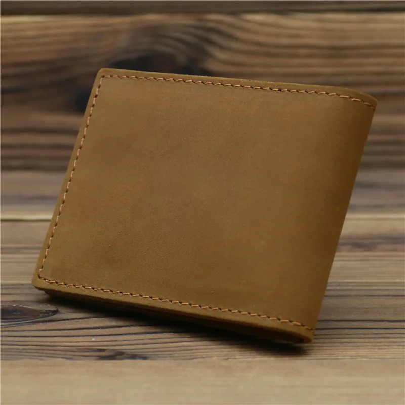 Super Slim Wallet 100% Genuine Leather Mini Credit Card Wallet Purse Card Holders Men Wallet Thin Small