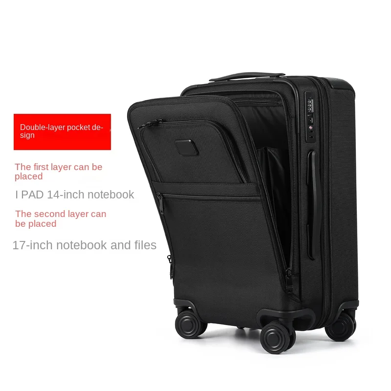 Suitcase Expandable Oxford Cloth Trolley Case Mute Universal Wheel Boarding Box Rolling Luggage