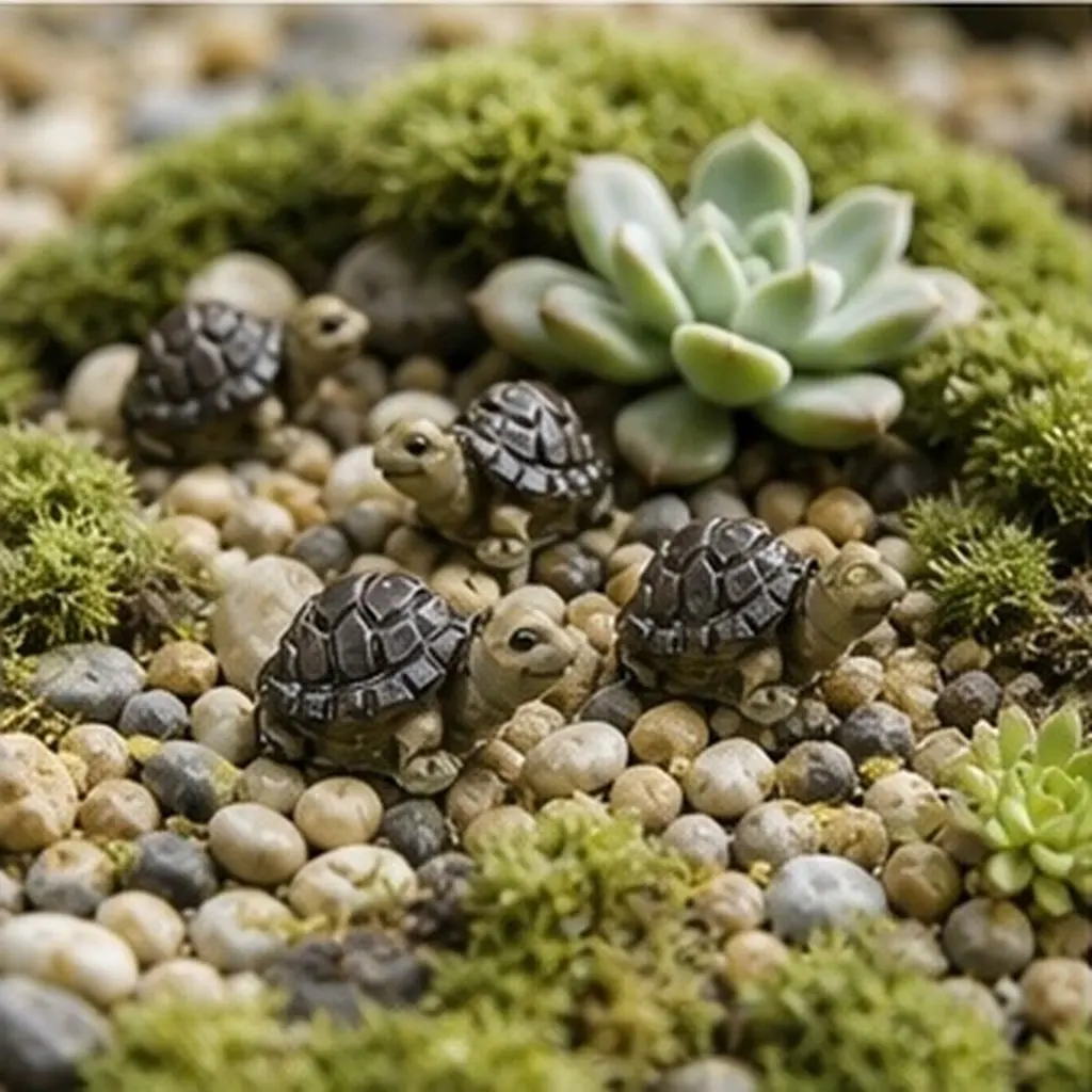 10pcs Resin Tortoise Ornament for Succulents, Bonsai, Micro Landscape, Aquarium, Desktop & Home Decor