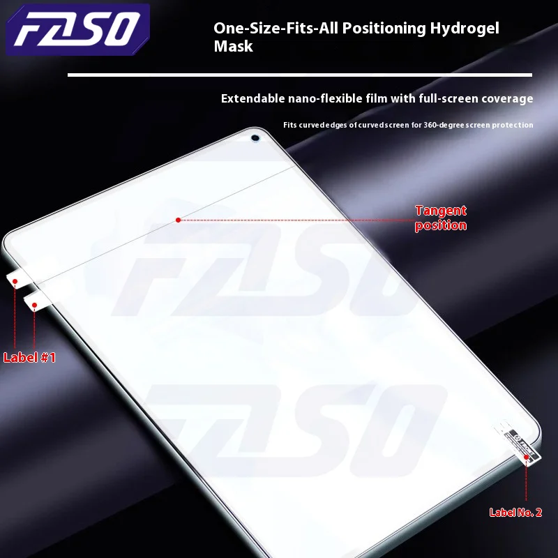 FASO 2pcs Pet Screen Protector For Samsung Galaxy Tab S7 Fe S9 Fe A9 Plus S6 Lite S7 S8 S9 A8 Plus Protective Clear Film No Glas image 3