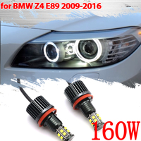 160W White LED Angel Eye  Ring Marker Side Light White LED Bulb Car Headlight for BMW Z Series E89 Z4 Roadster GT3 2009-2016