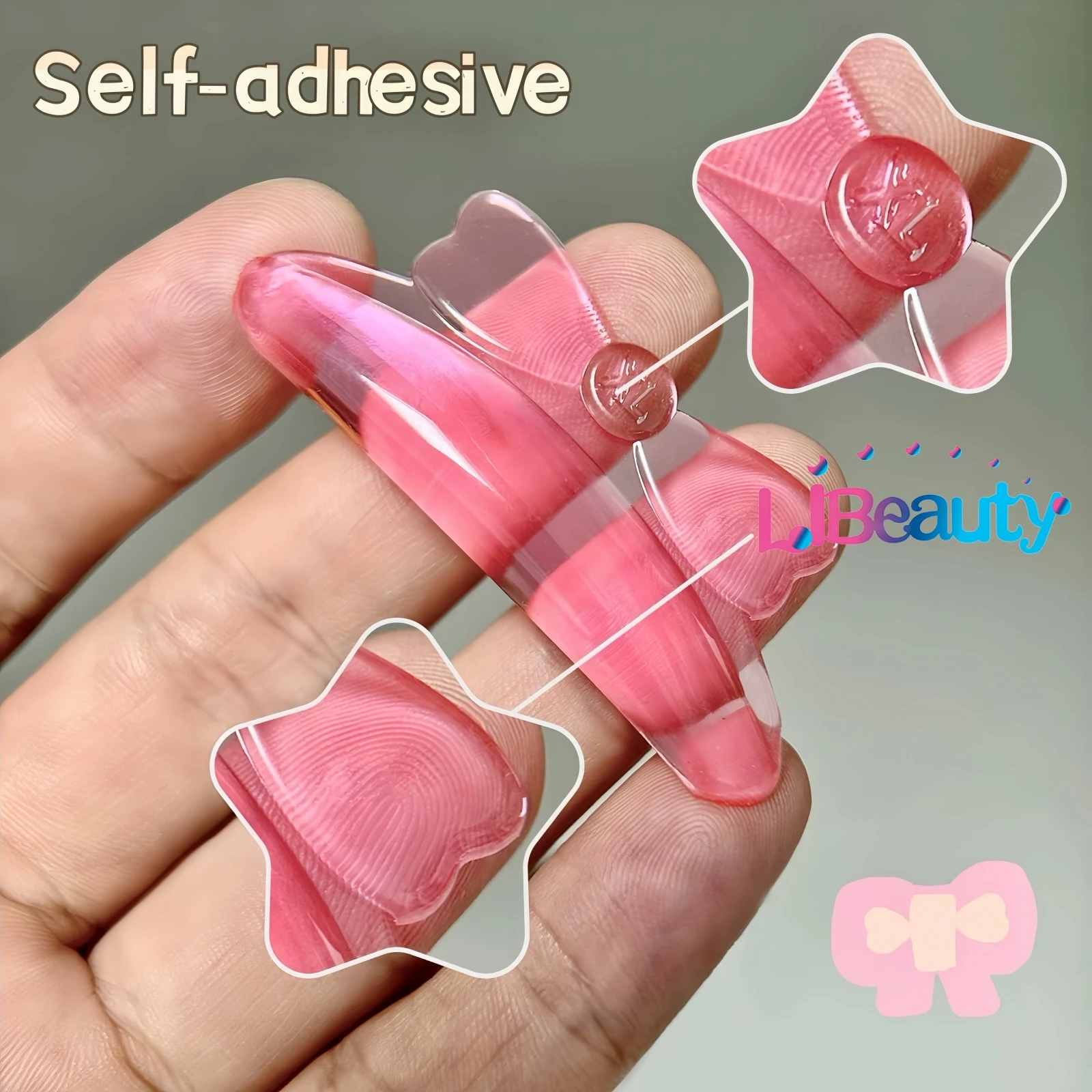 Libeauty 5 Pairs C Curl Eyelash Perm Pads Sticky Lashes Rods Shield Lifting 3D Eyelash Curler Accessories Lash Lifitng Tool