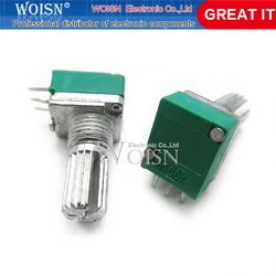 10pcs/lot Three-legged RK097N single potentiometer B100K audio/amplifier potentiometer