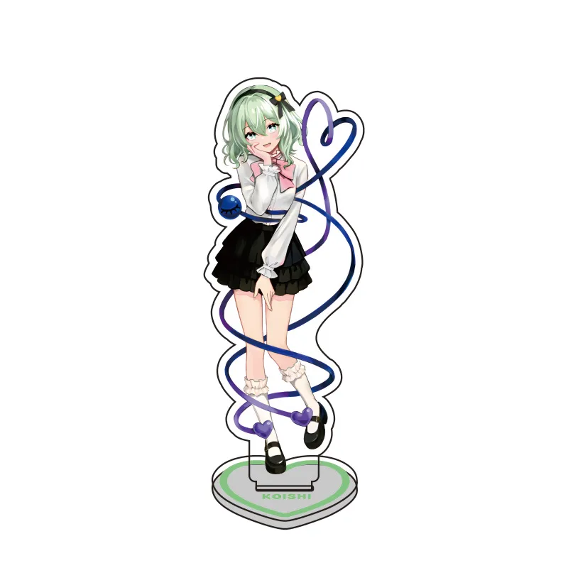 15CM Touhou Project Hakurei Reimu Kirisame Marisa Game Acrylic Figure Stand Model Plate Desk Decor Cute  Fans Gifts key chain