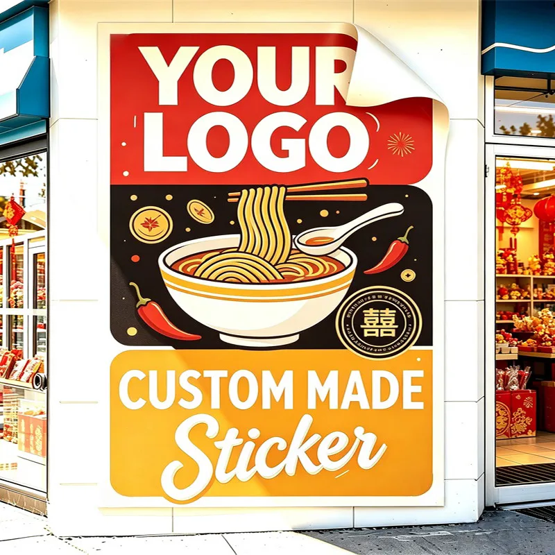Any Size 100cm Custom Sticker Video Game Arcade Pharmacy Hotel Hamburger School Shop Party Commercial Advertising Promotion