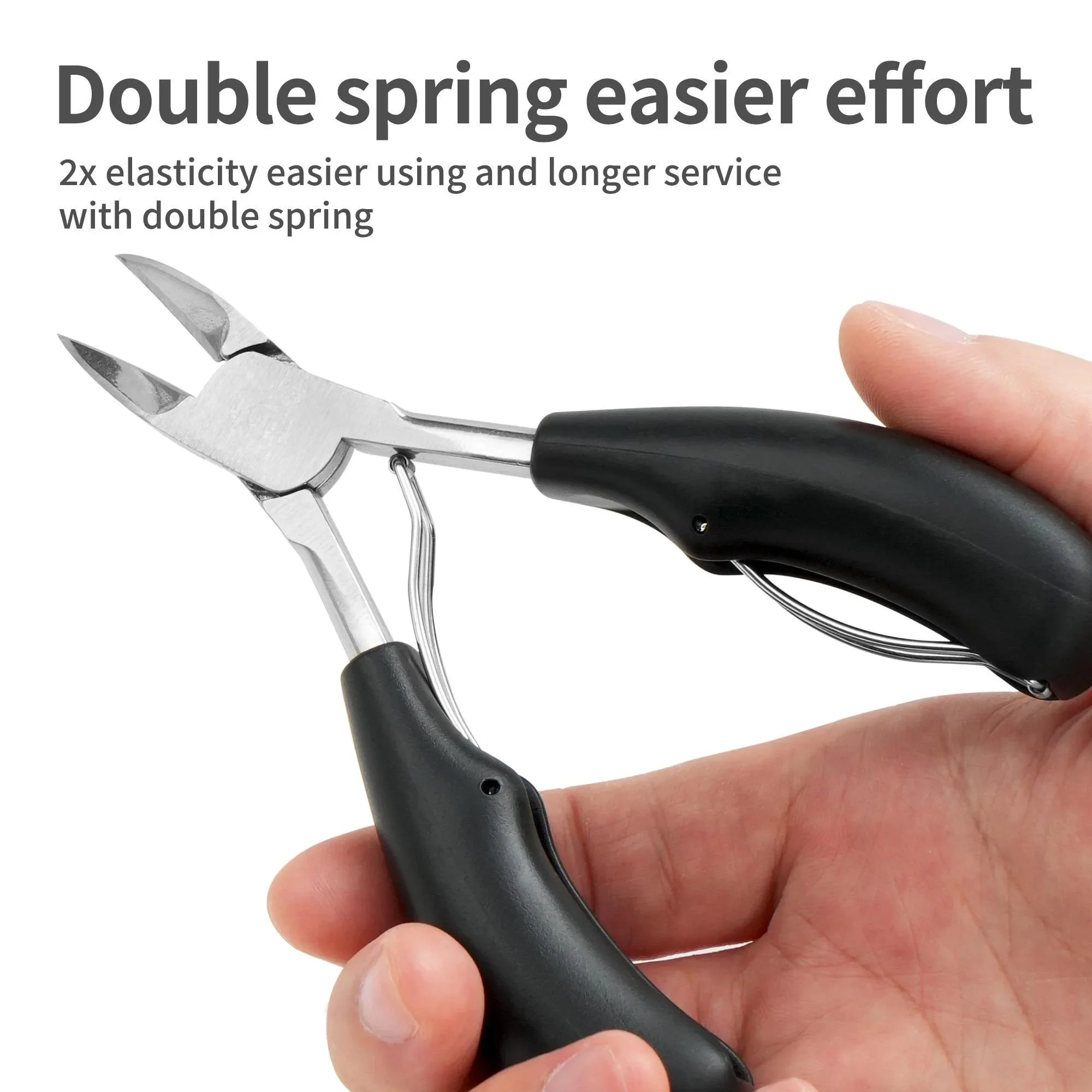 Thick Ingrown Growth Design Stainless Steel Nail Clippers, Embedded Nail Trimming Tool Designed for Thick and Hard Nails