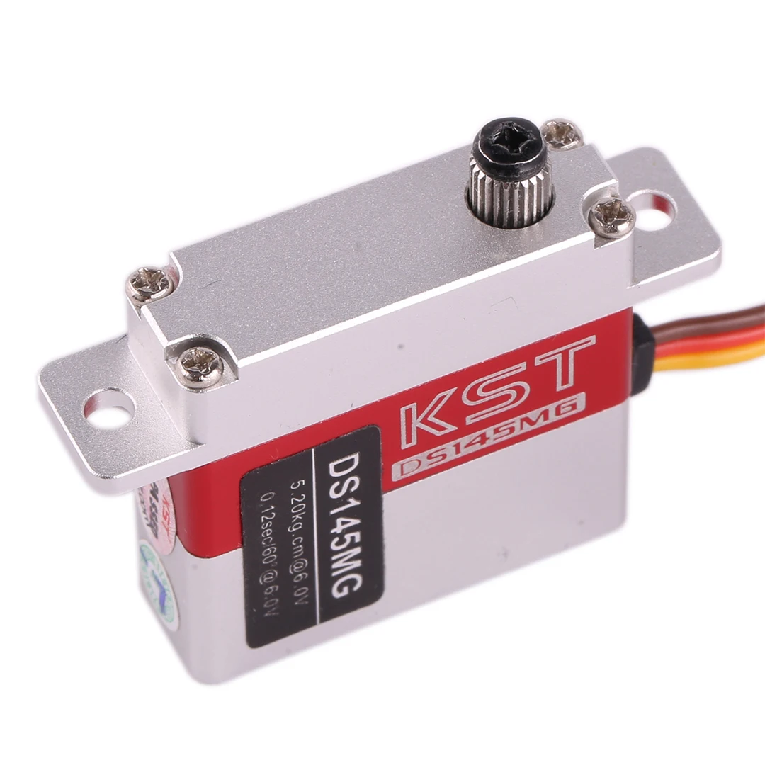 KST DS145MG – servomoteur numérique à engrenage métallique de haute précision, 6V, 5kg, réponse en 0,12 secondes pour voiture RC, bras de Robot, bateau, hélicoptère, planeur d'aile