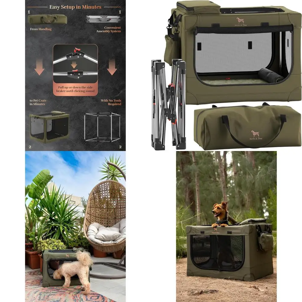 Collapsible Dog Cra… - image