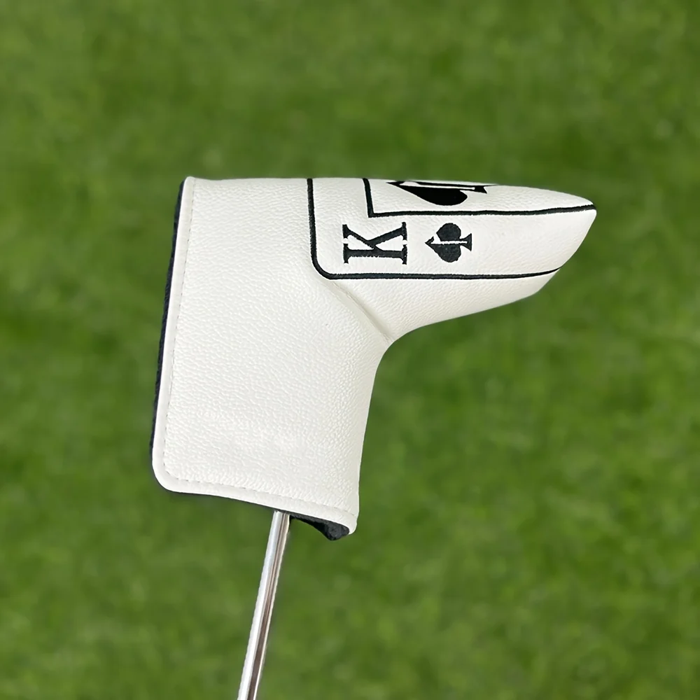 Spades Playing Cards Design Style - Golf Putter Cover, Golf Fashion Club Cover, Additions Suitable for Outdoor Enthusiasts