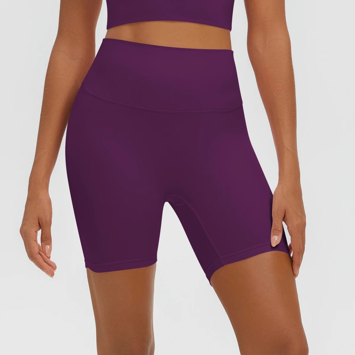 Damen Fitness Yoga Shorts Atmungsaktive Hüftformende Schnelltrocknende Sportshorts Sommer Gym Laufshorts mit Push-Up-Effekt für Frauen – Detail 37