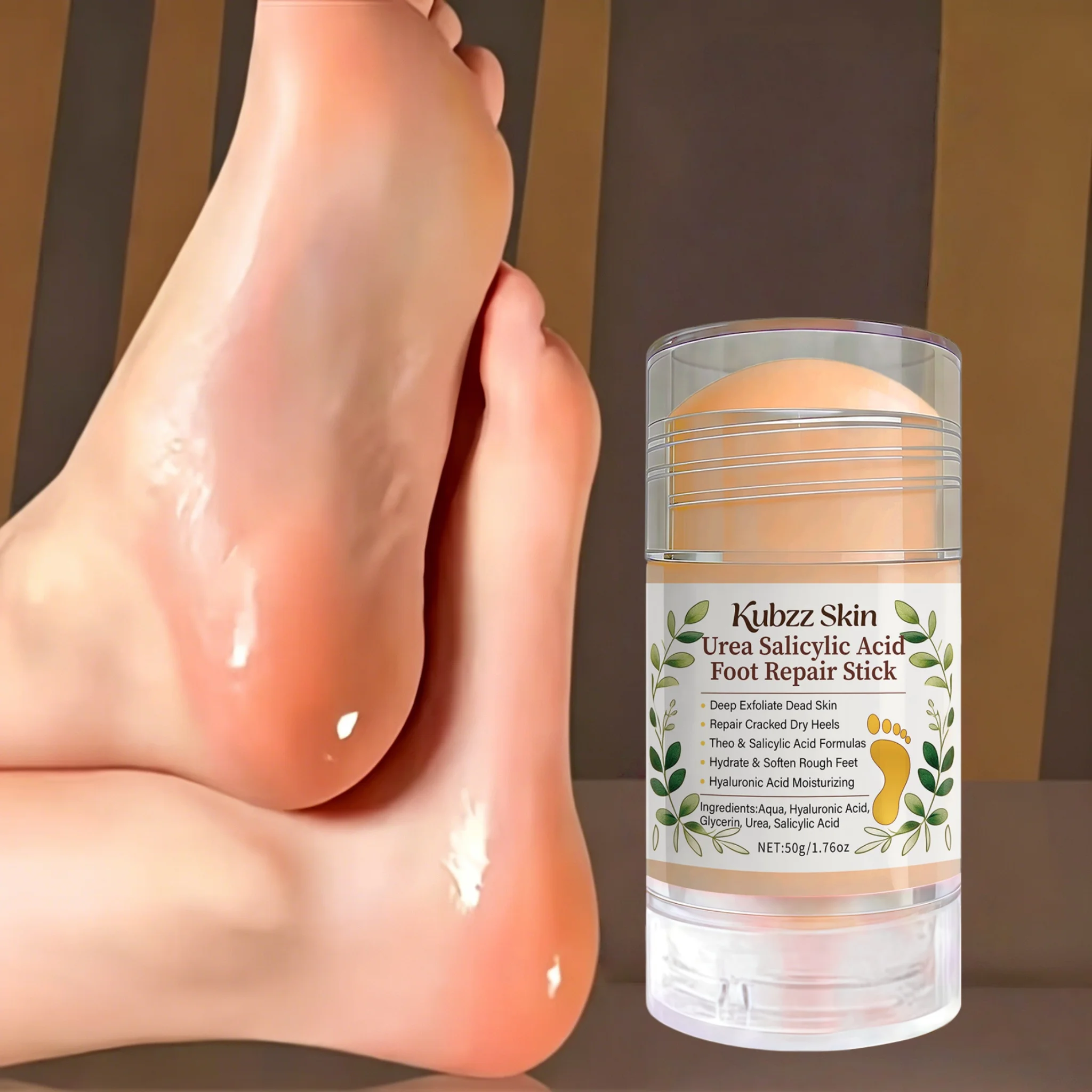 50g Miracle Anti-Crack Foot Cream - Rapidly & Nourish Dry, Cracked Feet -Intense Hydration, Softens Skin.