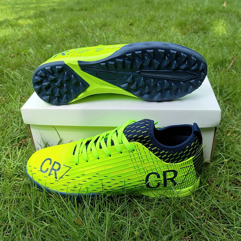 Original Men Football Field Boots Professional Turf Indoor Training Football Shoes High Ankle Ultralight Tournament Soccer Shoes