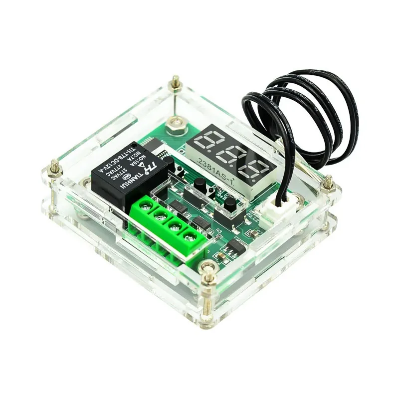 W1209 DC 12V Red/Blue Heat Cool Temp Thermostat Temperature Control Switch Temperature-controller XH-W1209