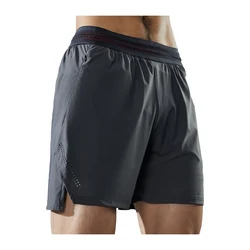 Short de sport 2 en 1 pour homme, taille haute, séchage rapide, double couche, marathon, jogging, entraînement, course à pied, respirant