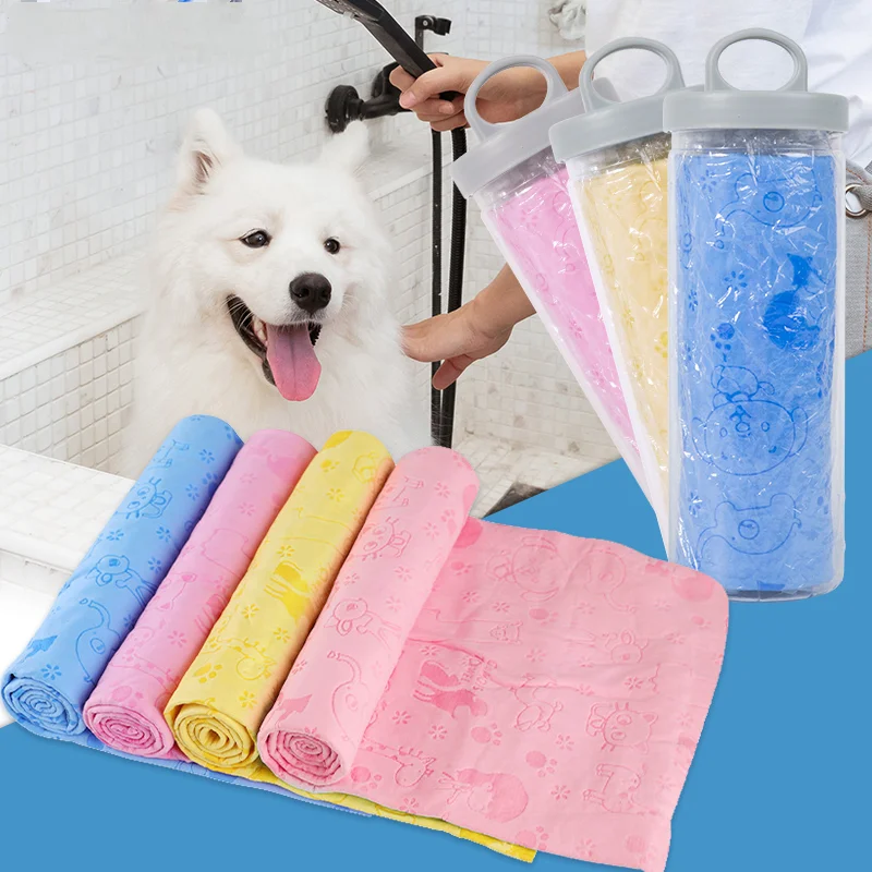 Soft Pet Bath Towel Cat Dog Towel Super Absorbent Fast Drying Towel Large Thick Cleaning Multifunctional Pet Supplies