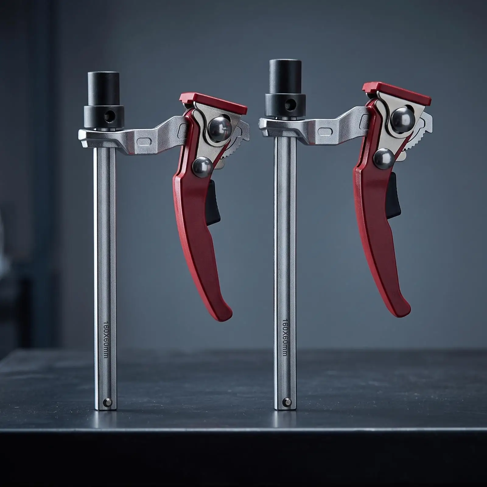 Carpentry Clamp with Ratchet Handle 160mm Woodworking F Clamp for Secure Workpiece Holding