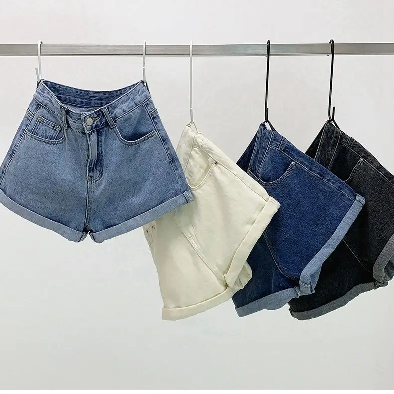 Shorts Women Denim Vintage Summer Basic Simple All-match Hot Sale High Waist Leisure Ladies Streetwear Chic Classic