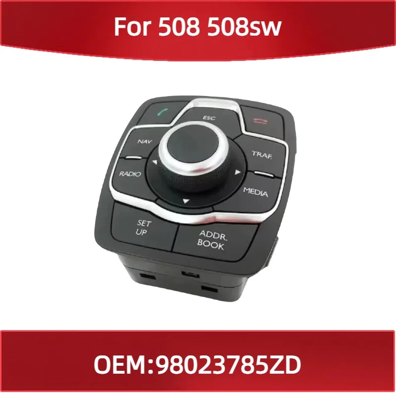 

98023785ZD для Peugeot 508 508sw мультимедийный главный переключатель управления многофункциональная кнопка