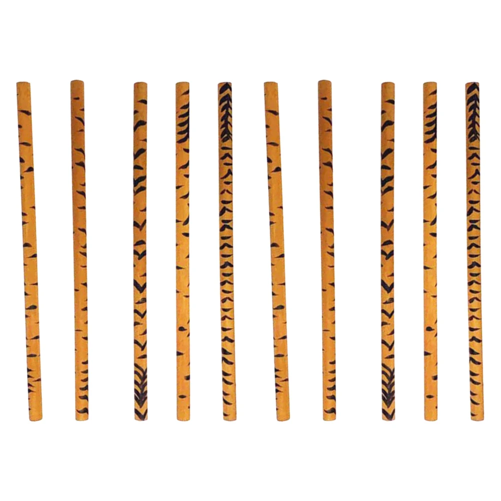 

Animal Pattern Pencils Wooden School Kids Drawing Office Supplies Fun Jungle Favors Lightweight Portable Storage Collectibles