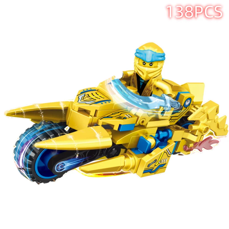 Technical Expert Famous Motorcycle Ninja Building Blocks Mini Model Action Figures Simulation Locomotive Transformation Toy Gift