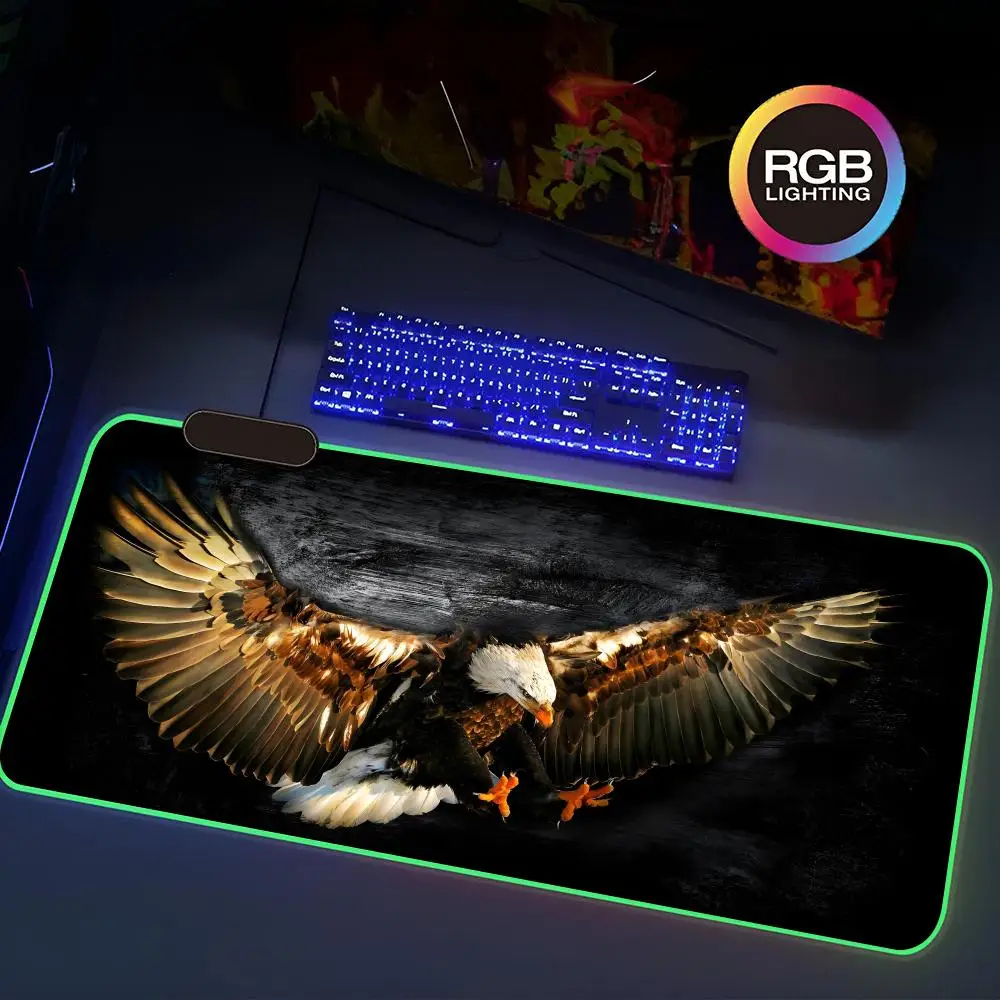 

E-Eaglees Mouse Pad kawaii Rgb Gaming Mouse Pad Keyboard Mat Extra Large Computer Desk Mat Sound Pickup Smooth Surface