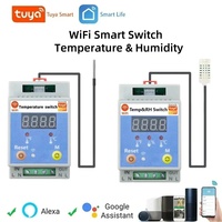Tuya Wifi Temperature Humidity Switch Timer Temperature Control Switch APP Control for Aquariums Water Temperature Monitoring