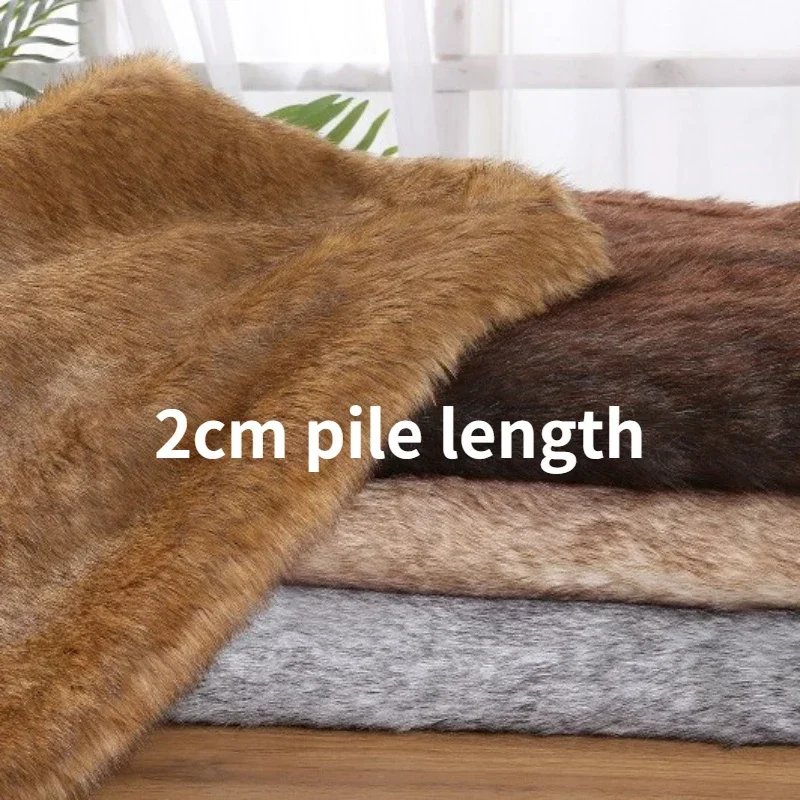 

2 см ворс имитация лисы длинная плюшевая ткань игрушки ручной работы Diy старые вещи украшенияold ткань на метр для швейных материалов оптом