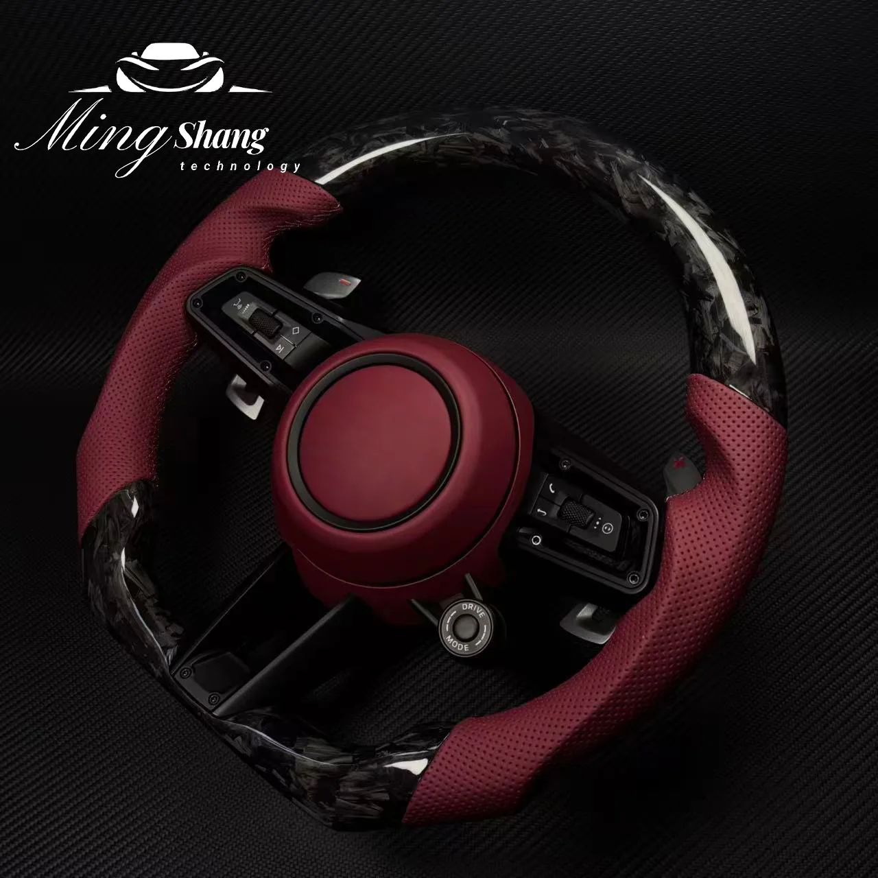 Factory Customized Carbon Fiber Steering Wheel for Volan Porch Cayenne Lenkrad Panamera Taycan Macan 911 Steering Wheel Ohc Moto