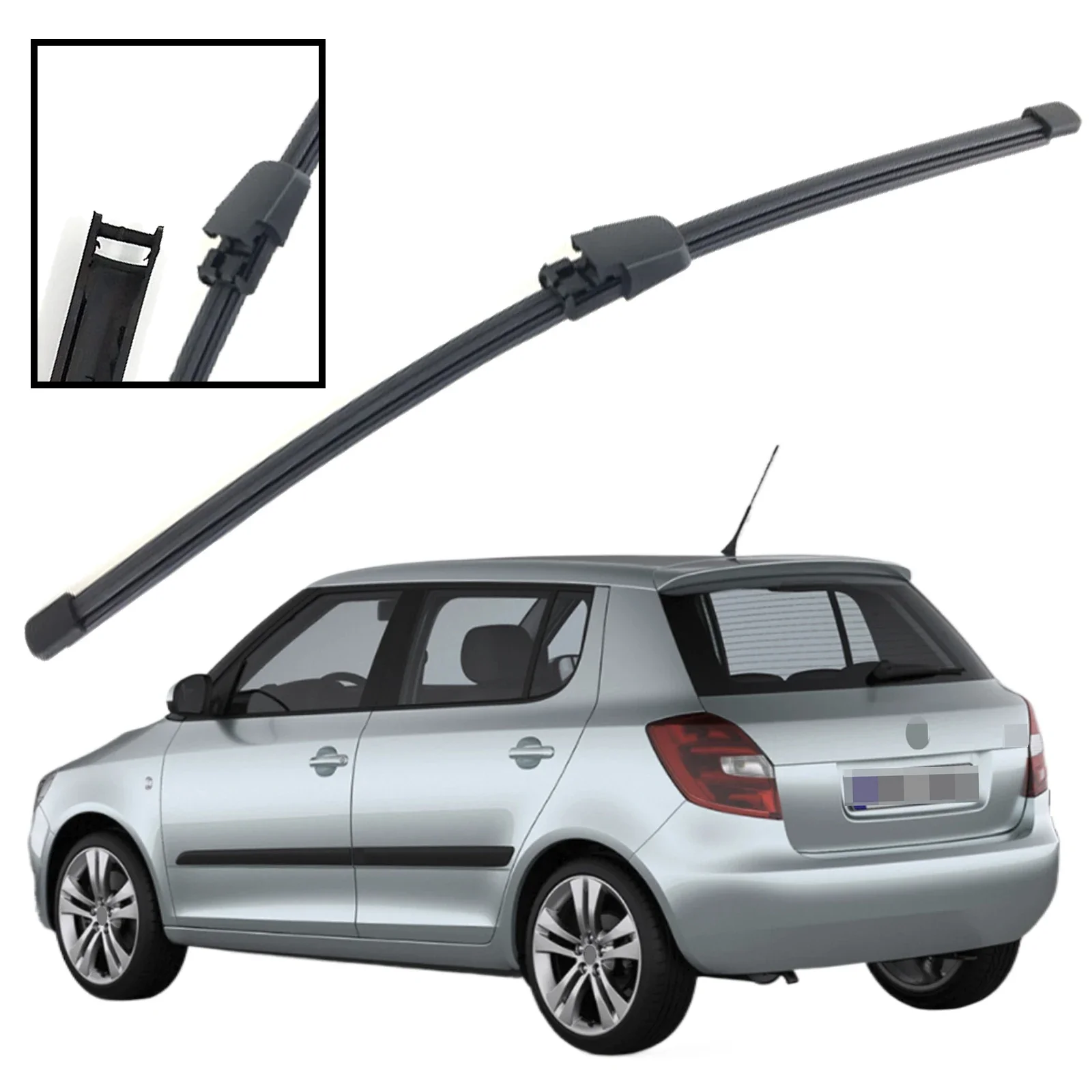 

13" Rear Windshield Windscreen Washer Wiper Blade For Skoda Fabia 5J Hatchback 2007-2013 Car Accessories Accsesories