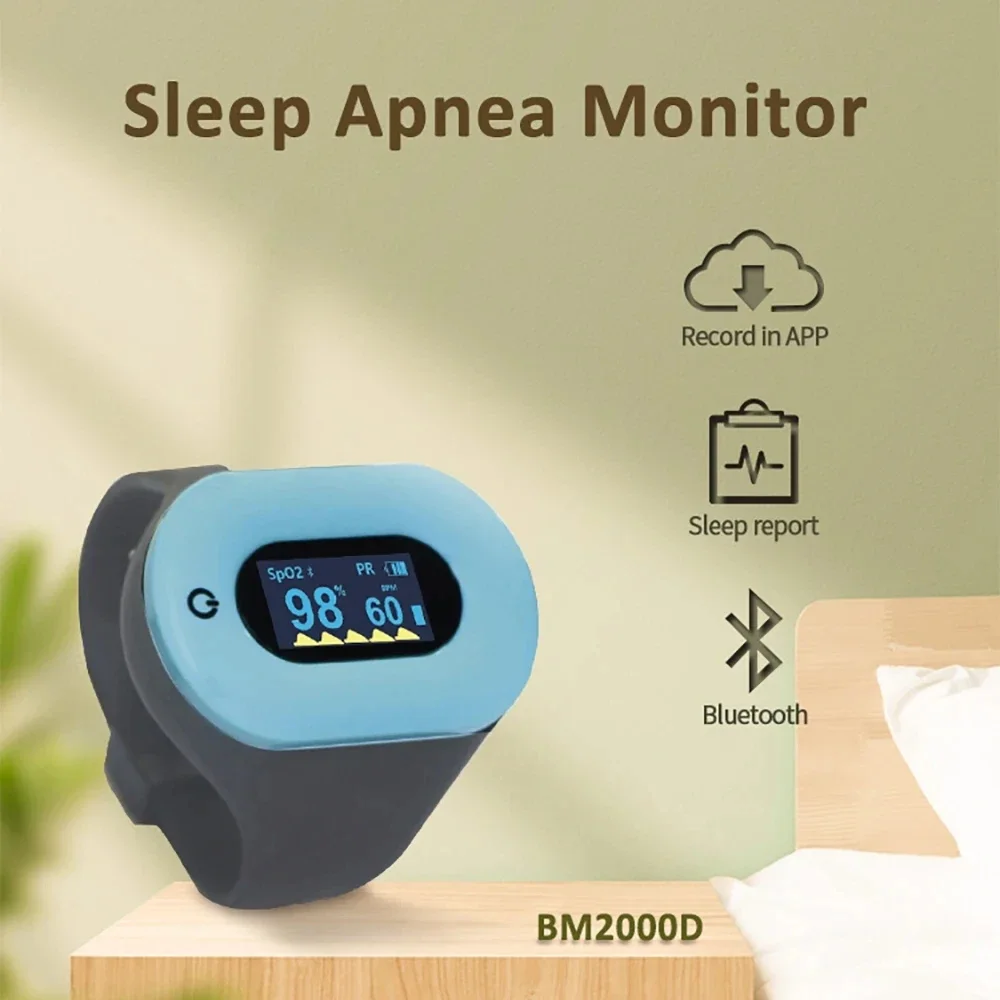 Wrist Pulse Oxygen Saturation Oximeter Monitor Bluetooth Oled Display Diagnosing Sleep Apnea Medical Health Care