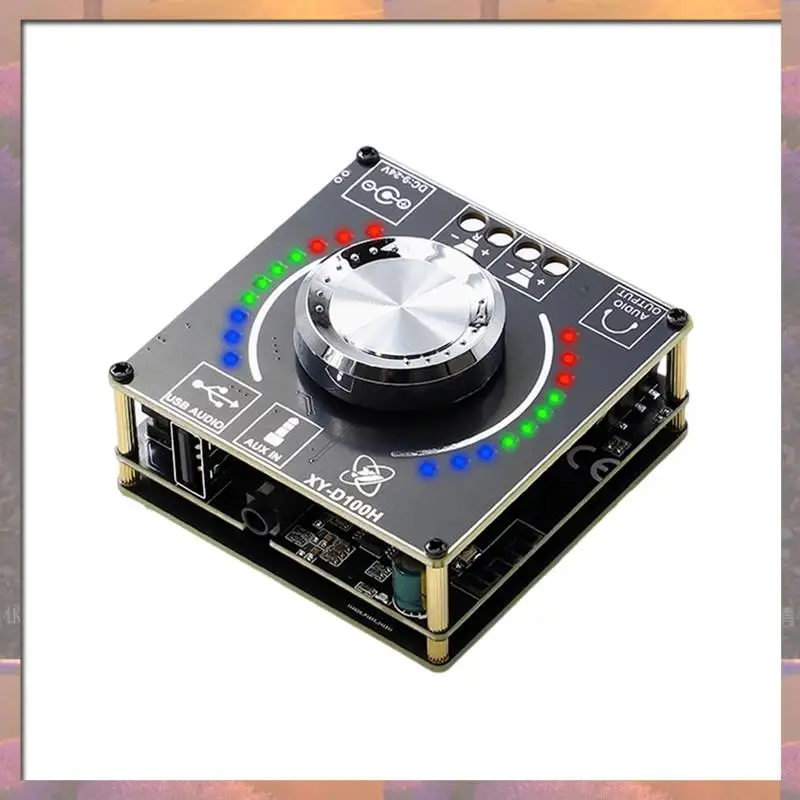 Top Sale Bluetooth Stereo Amplifier Module 100W+100W Digital Audio Power Amplifier DC 9-24V/5A For Home Theater