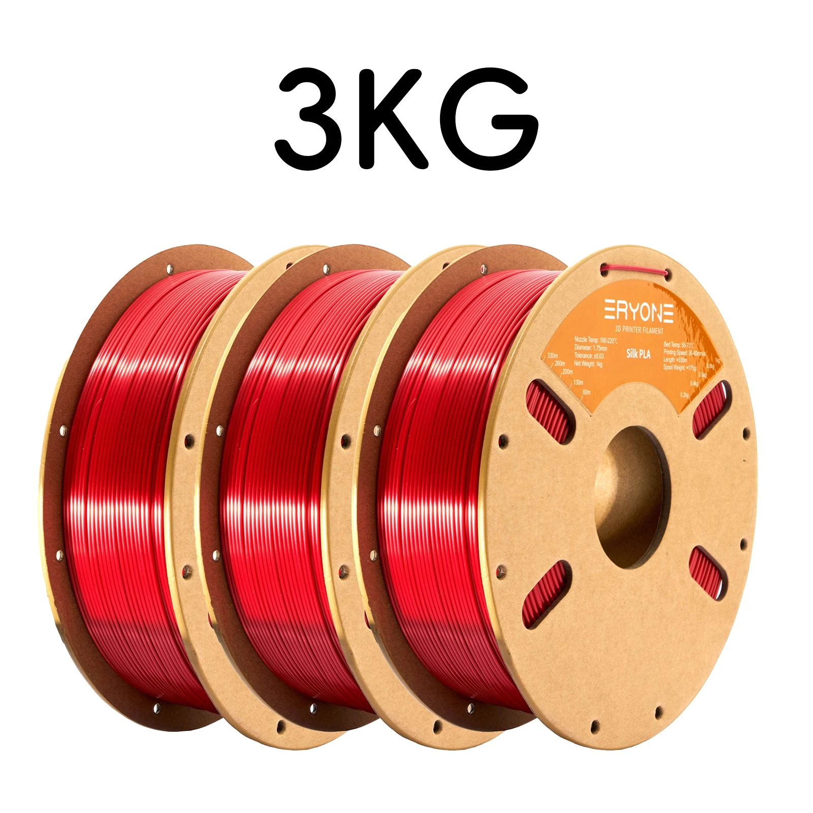 Eryone Promotie Nieuwe Collectie Ultra SILK PLA Filament 3D Afdrukken 1/3/5/10KG 1.75mm Voor 3D Printer Hoge Kwaliteit Snelle levering