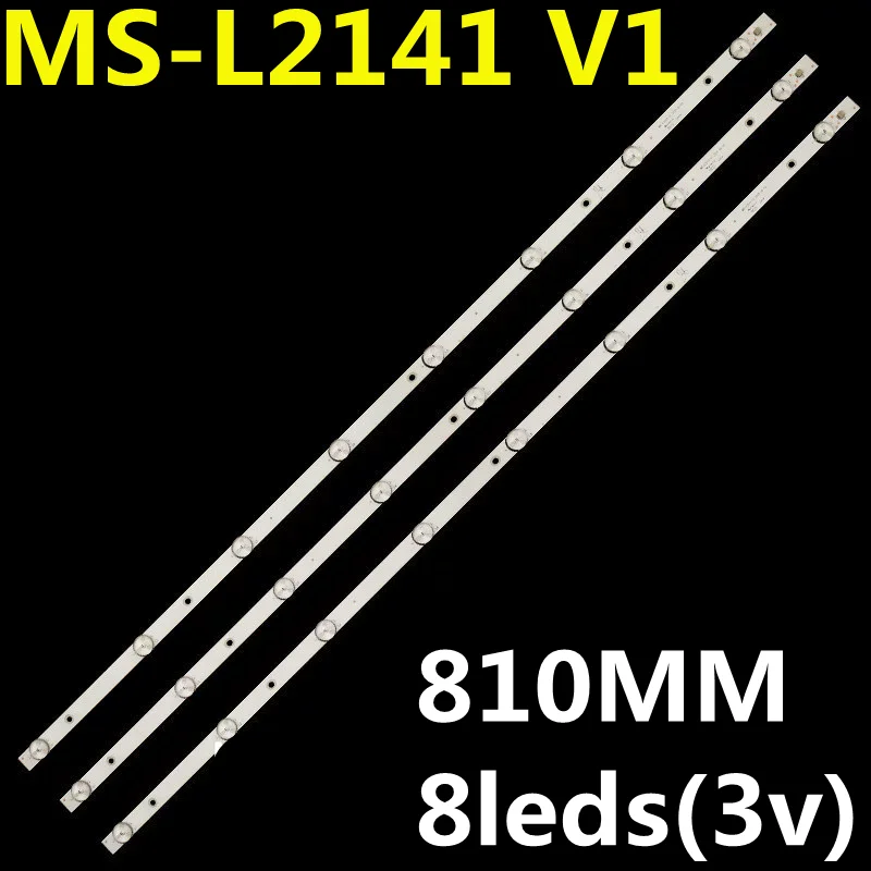 825MM 10Set=30PCS  LED Backlight Strip SH-39B/4365 MS-L2141 V1 G43DFHDS8-BF MX43D08-ZC22AG-078SIP 303MX430033