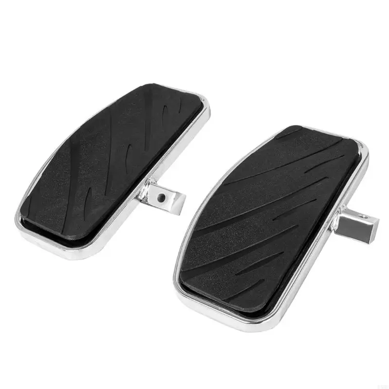 

D5BE Anti Vibration Motorcycle Foot Pegs Ergonomic Rubber Grip Quick Installation Aluminum Build For Most Model