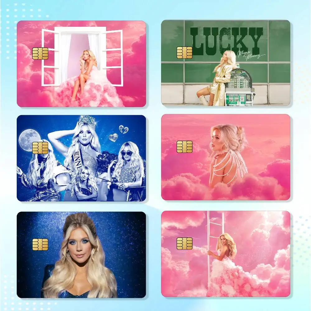 Singer M-Megan Moroney Cloud 9 Waterproof Card Stickers For Credit Cards Debit Cards And Transit Cards 4pcs