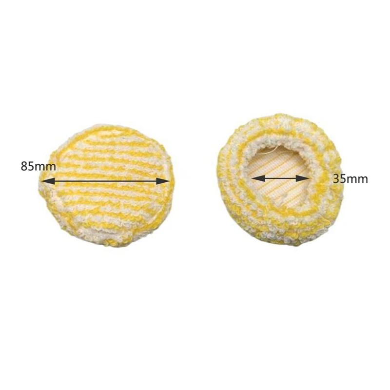 ABUD-Steam Mops غطاء وسادة فرشاة مستديرة كبيرة لسلسلة Karcher Easyfix SC ملحقات منظف البخار 4 عبوات