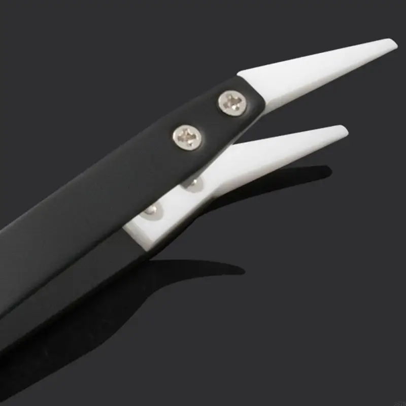 367d 비 전도성 핀셋 절연 세라믹 리버스 핀셋 방지 3pcs/set