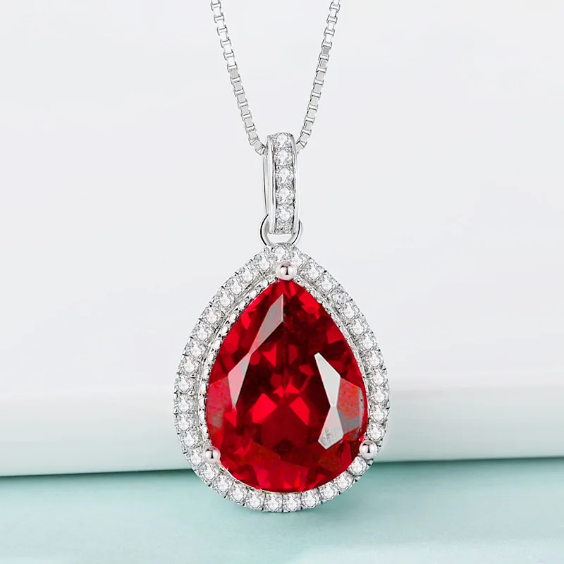 جميلة روبي الكمثرى الأوجه قطع موه صلابة جوهرة حمامة الدم روبي الأحجار الكريمة DIY بها بنفسك صنع المجوهرات/جمع جوهرة الخرز