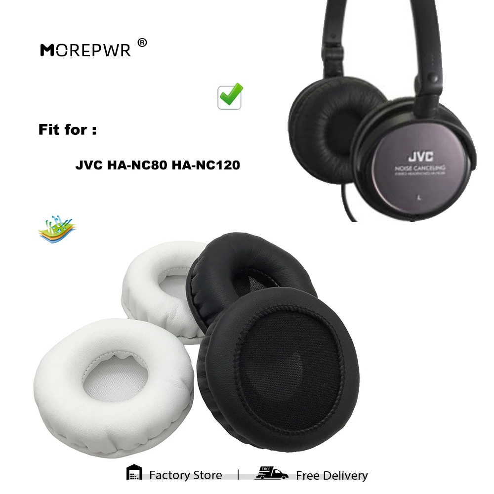 

Replacement Ear Pads for JVC HA-NC80 HA-NC120 Headset Parts Leather Cushion Velvet Earmuff Earphone Sleeve Cover