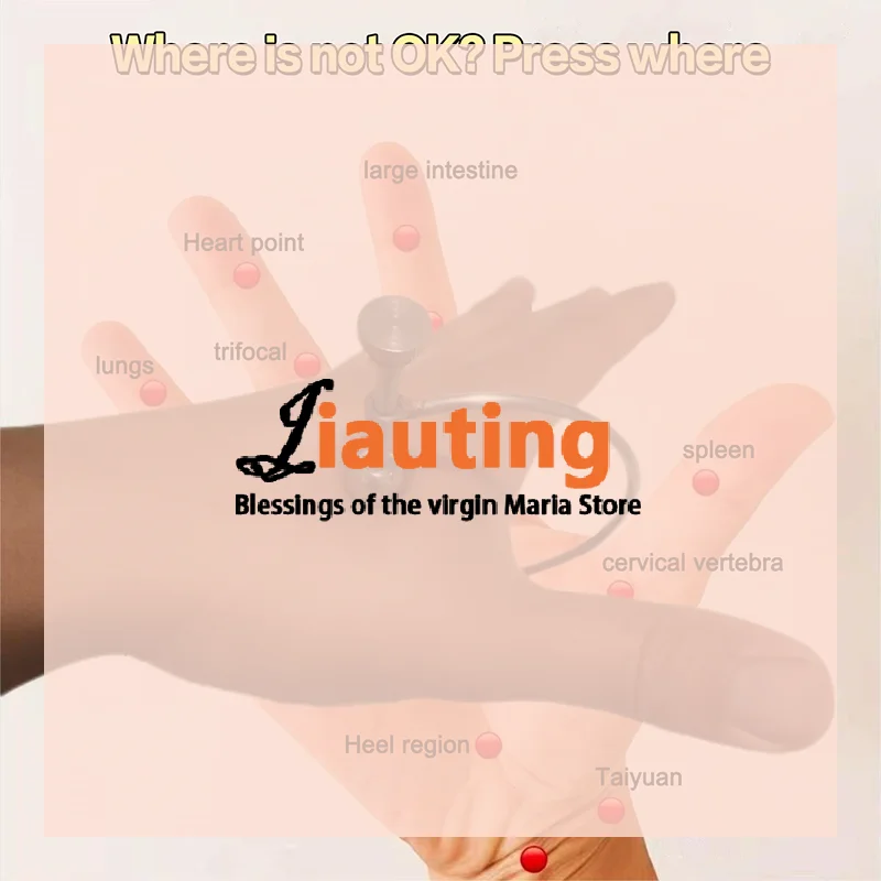 

New Acupoint Finger Joint Point Hand Acupuncture Point Massager Stainless Steel Massage Clip Portable Hand Meridian Massage Clip