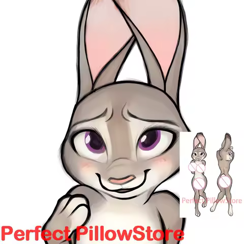 Dakimakura anime Judy Hopps Zootopia furry Double-sided Print Life-size body pillows cover Adult pillowcase