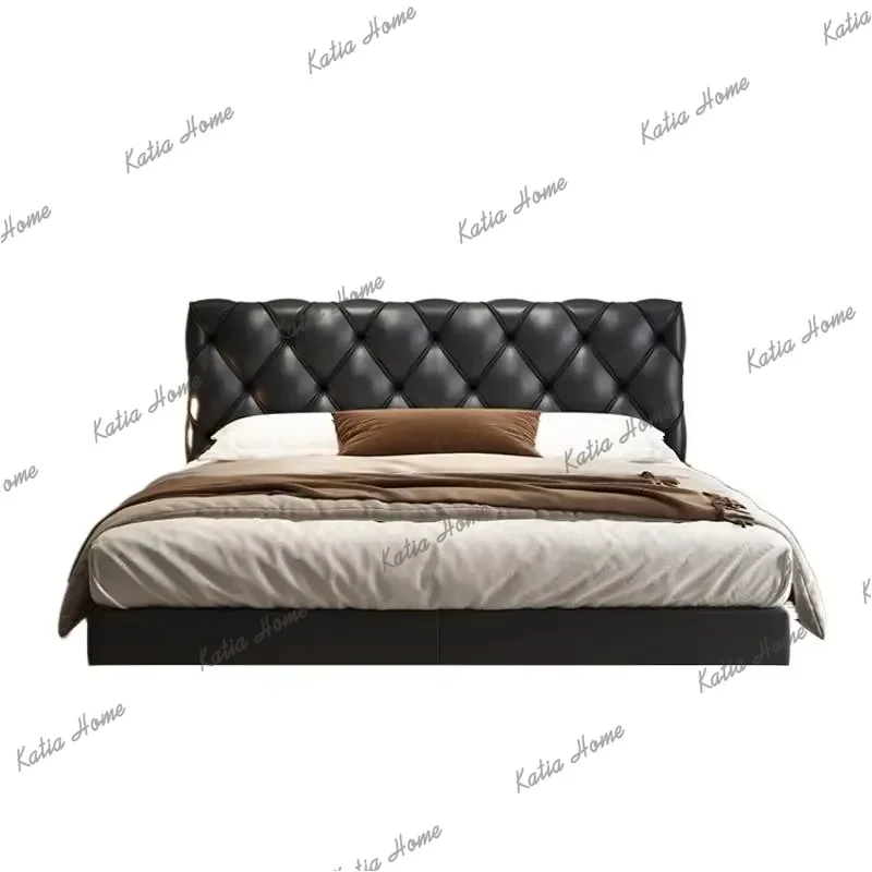 Unique Pretty Double Bed Queen Nordic Elegant Modern Luxury Bedroom Bed Frame Bases Nightstands Cama