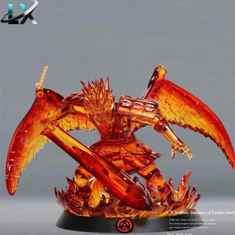 21 cm Naruto Susanoo GK Figur Cartoon Anime Statue Leuchtende Große Größe Schreibtisch Dekoration Modell Sammeln Ornamente Spielzeug Geschenke
