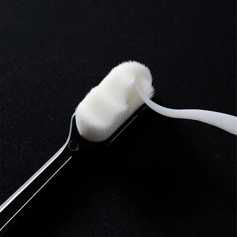 3/5 Uds cepillo de dientes suave ultrafino millones de nanocerdas cepillo de dientes para adultos limpieza profunda de dientes cepillo Dental portátil de viaje