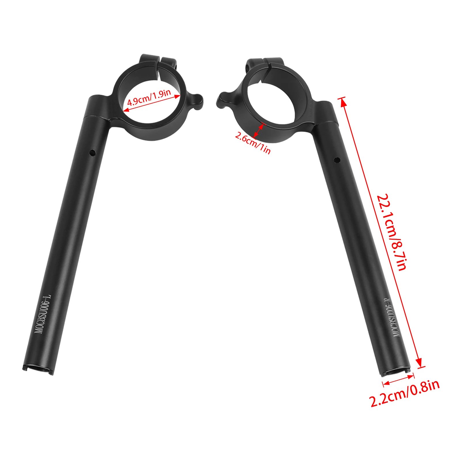 For Suzuki GSXR600 GSXR750 49mm Fork Tube Clip-On Handlebars GSX-R 600 750 L1-L4 L5 K11 2011-2024 Handle Bar Grips Clip Ons