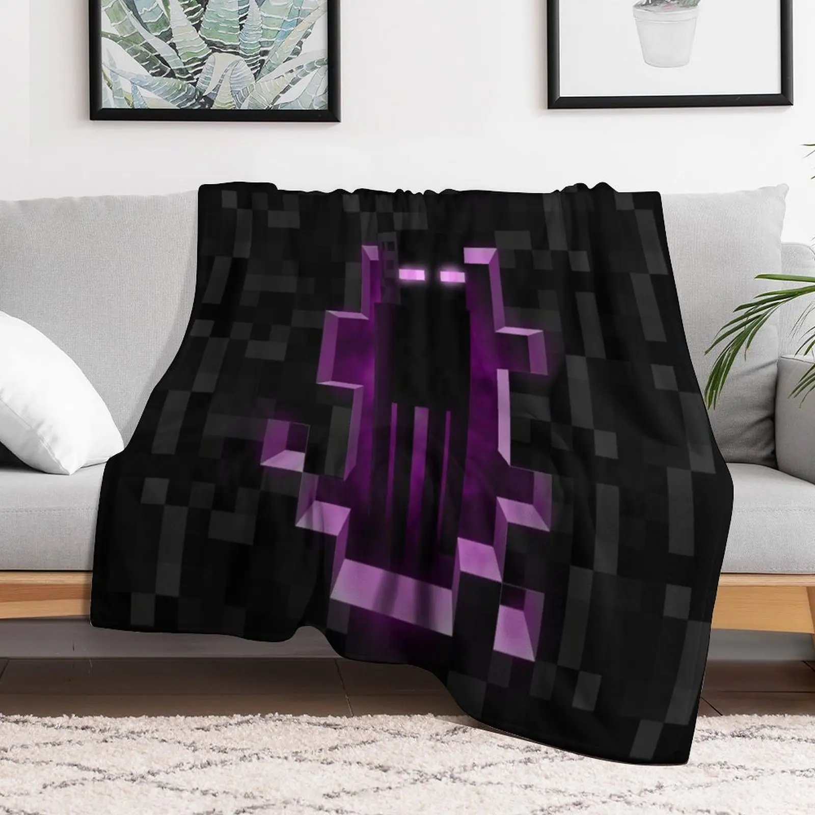 Enderman Minecrafter Enderdragon Throw Blanket for babies Travel Warm Blankets