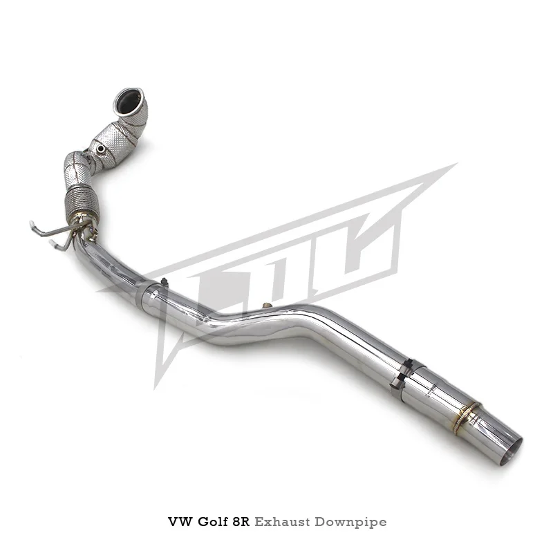 Head Section High flow Pipes Exhaust Pipes branch downpipe Exhaust Pipe with catalyst  For VW GOLF 8R 2019-2022