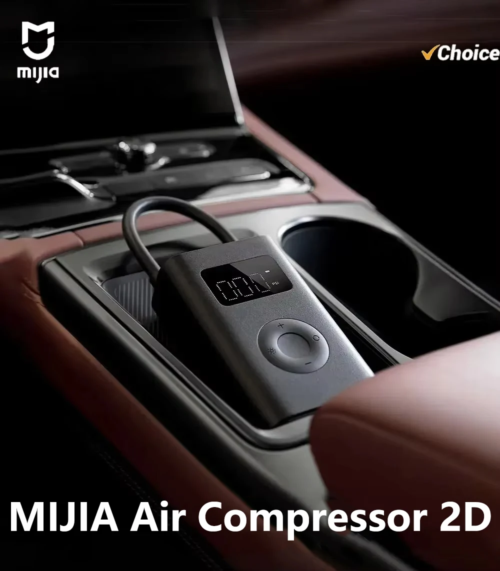2025 Original MIJIA Inflatable treasur Air Compressor 2D 2000mAh Portable Inflator Air Pump 2D For Bicycle Car Motorcycle Ball