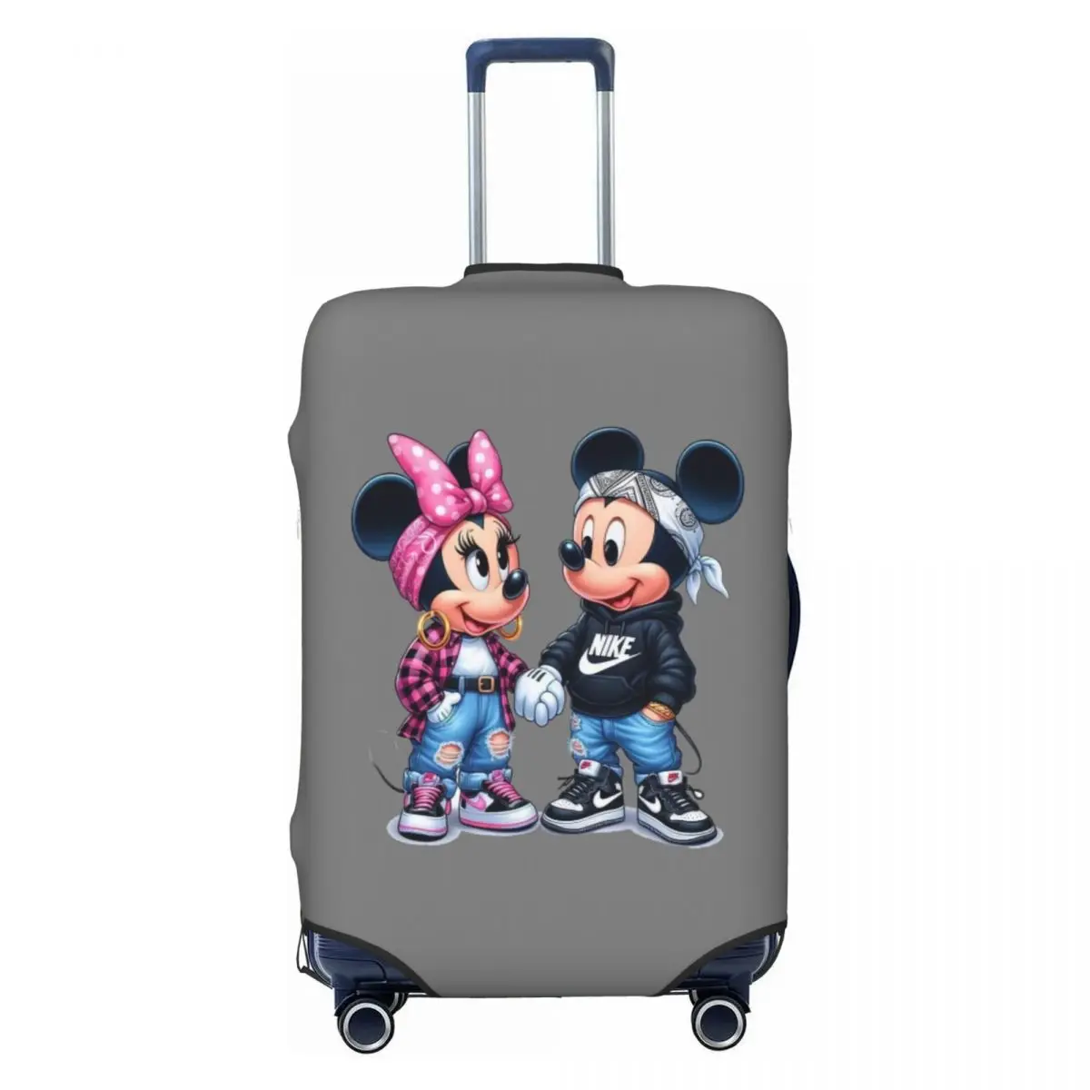 

Защитный чехол для чемодана с Микки Маусом в стиле аниме, забавный мультяшный чехол для путешествий, для чемоданов 18-32 дюйма